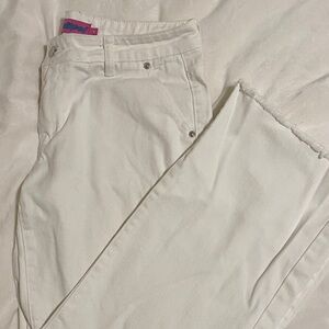 Edikted low rise white jeans